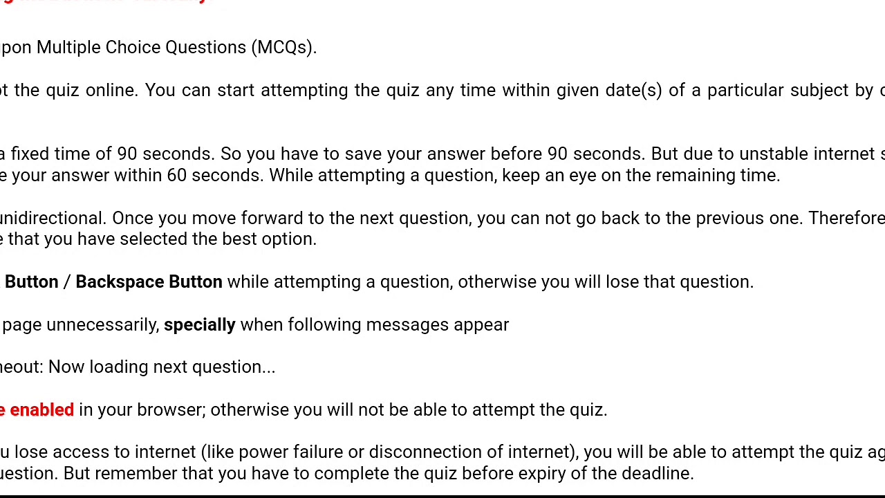 Grand quiz of CS508