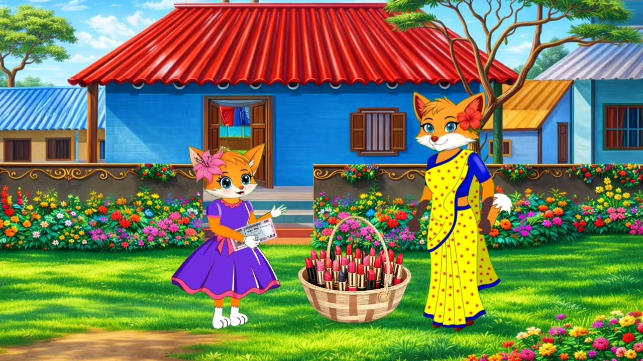 জাদুর লিপস্টিক গাছ | Magic lipstick Tree | Fox cartoon | Rupkothar golpo | Bangla cartoon | cartoon