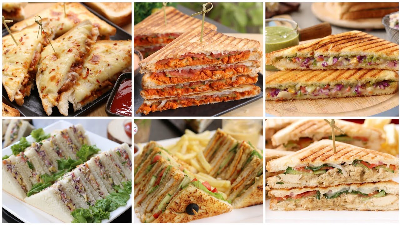 6 Super Hit Sandwich Recipes by (YES I CAN COOK)