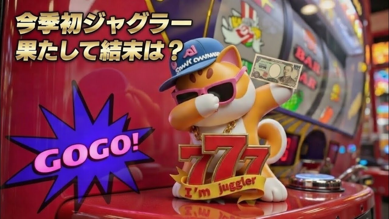 【ジャグラー】今年初のジャグラー果たして結果は勝つ事が出来るのか？