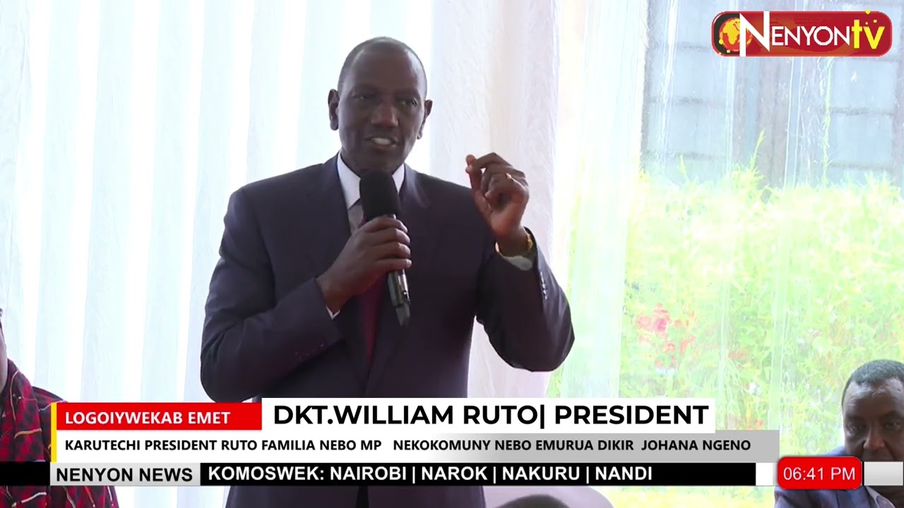 PRESIDENT RUTO CONDOLED WITH THE FAMILY, THE LATE MP JOHANA NGENO AT KAREN