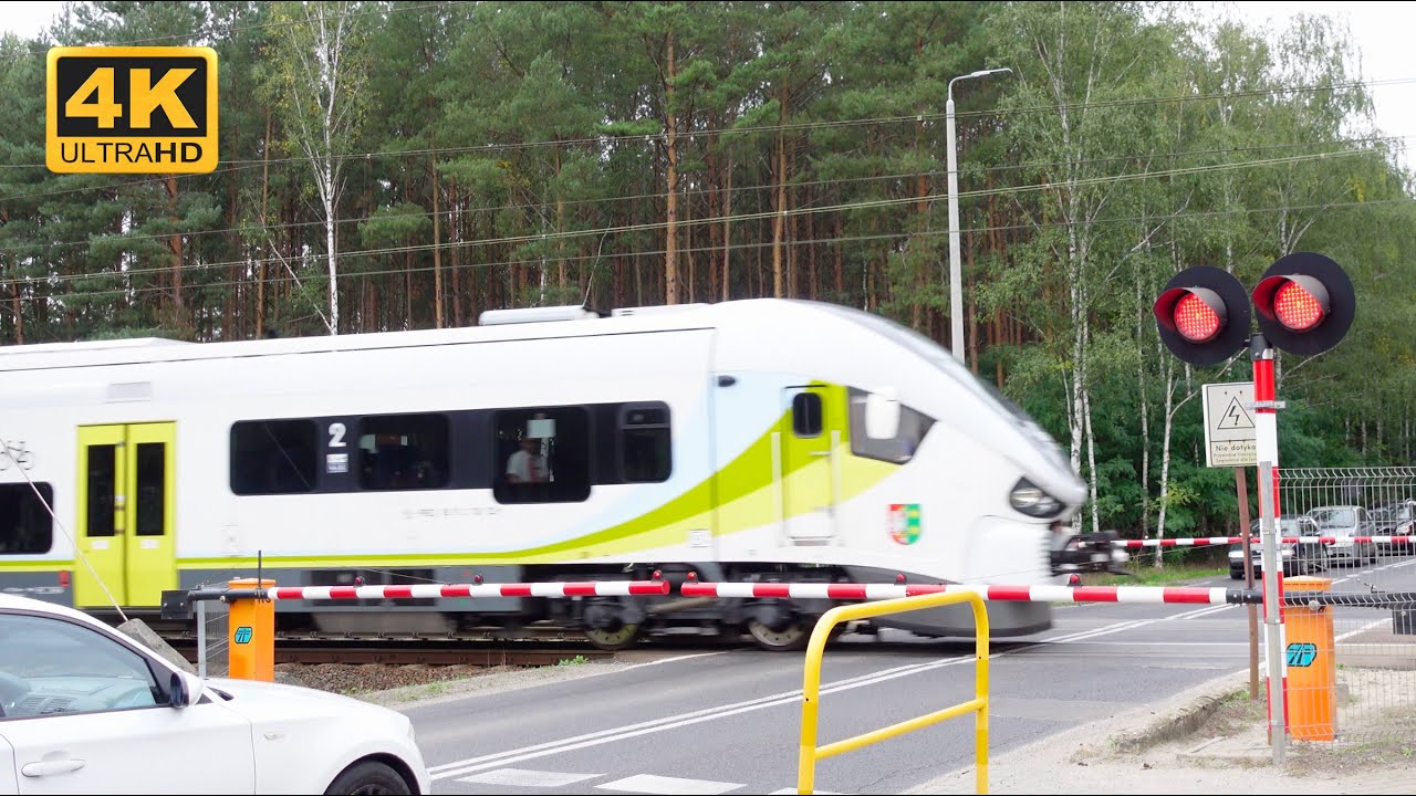 TRAIN RAILROAD CROSSING - ZIELONA GÓRA PRZYLEP #2 (PL) ★ 4K ★