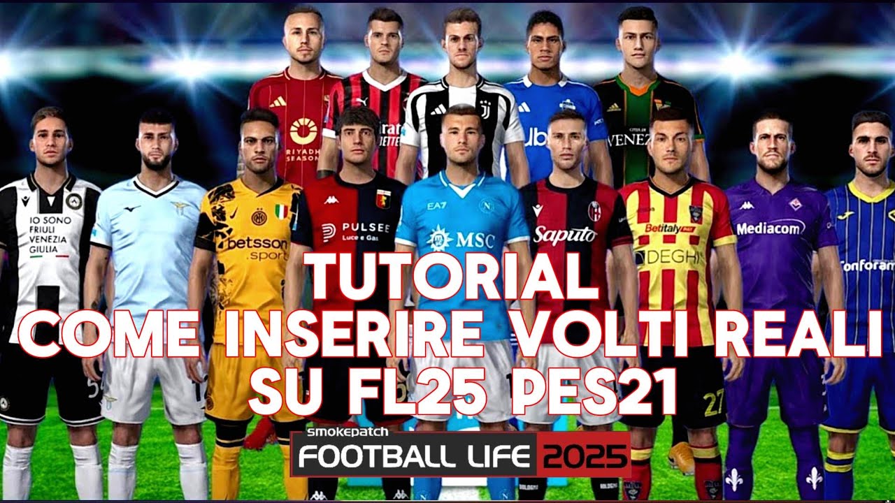 Tutorial come inserire volti reali su FL25 PES21