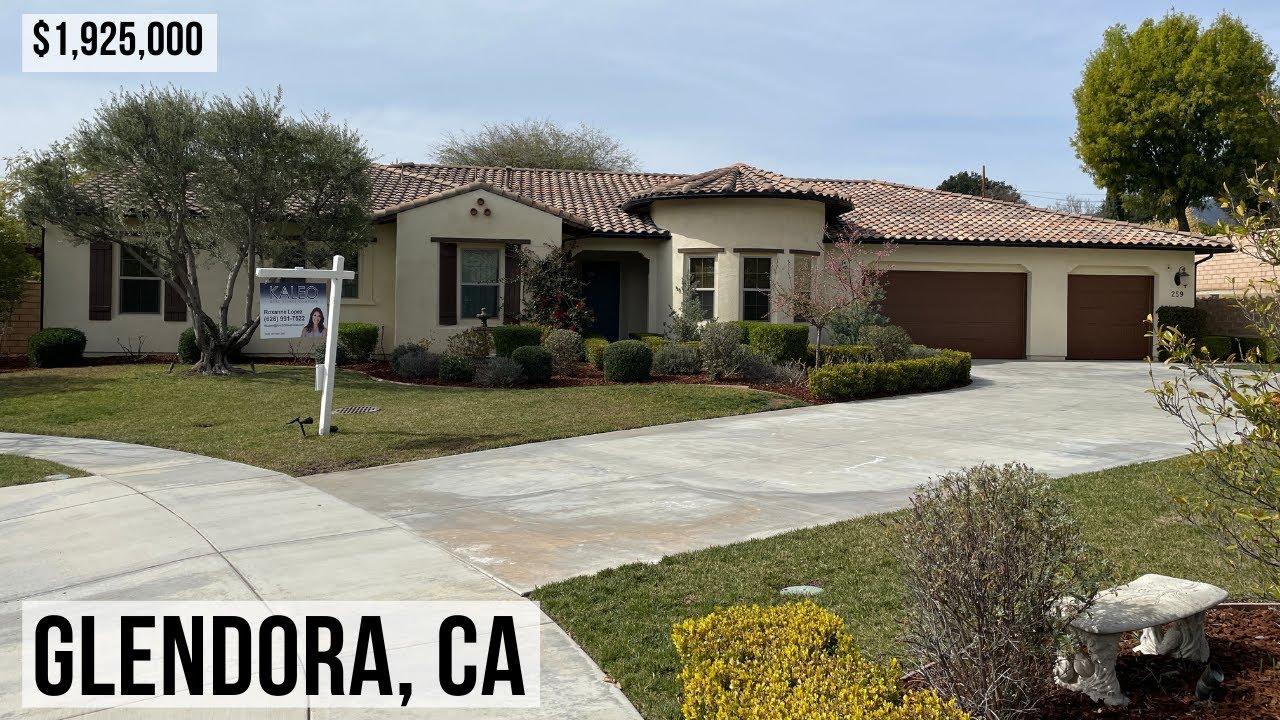 Mediterranean inspired Glendora home for sale | Luxurious 4 bedroom 5 bathroom home with pool