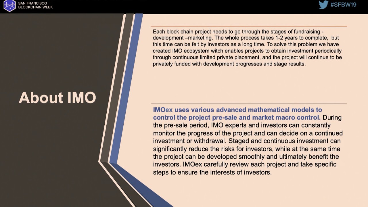 SFBW19 - Intro to the IMO Ecosystem - Yuki Natsui