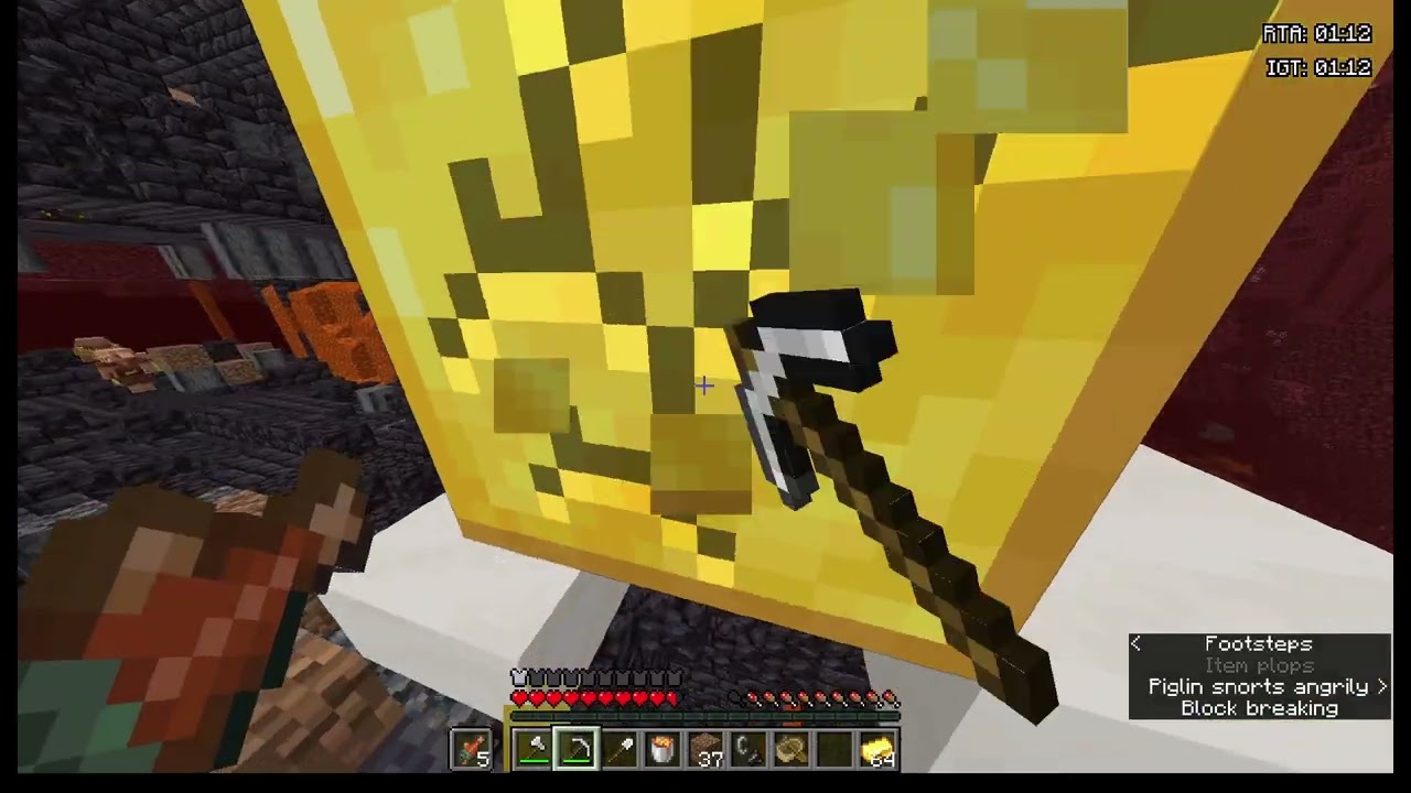 i forgot how hitboxes work in a piglin hole (MPKing the wr seed)