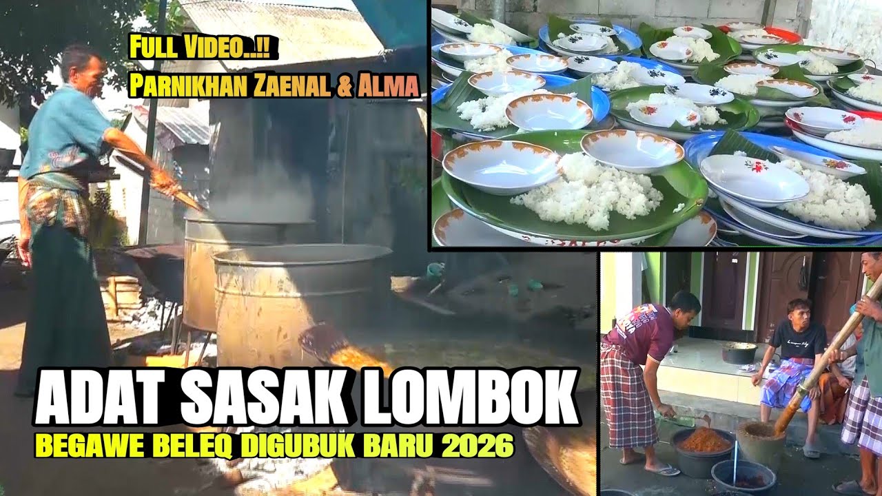 Adat Sasak Lombok Begawe Beleq Di Kali Ranget Gubuk Baru Lingsar