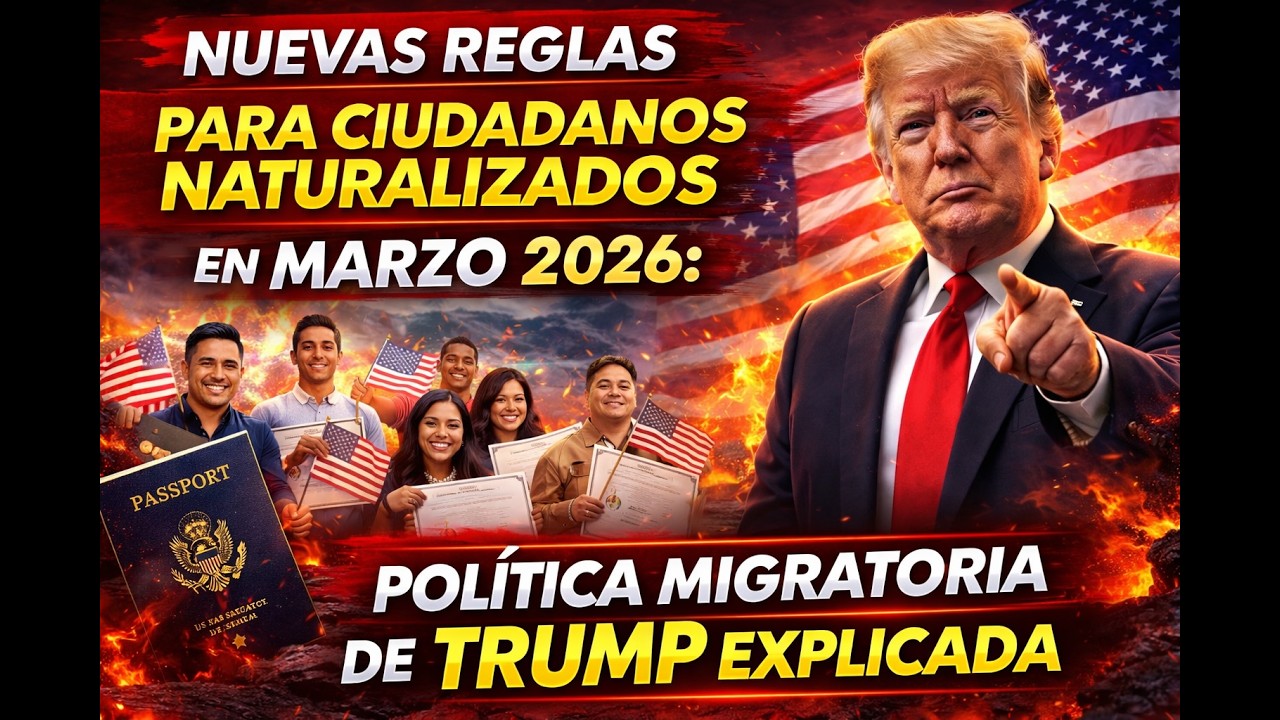 Nuevas reglas para ciudadanos naturalizados en marzo 2026: política migratoria de Trump explicada