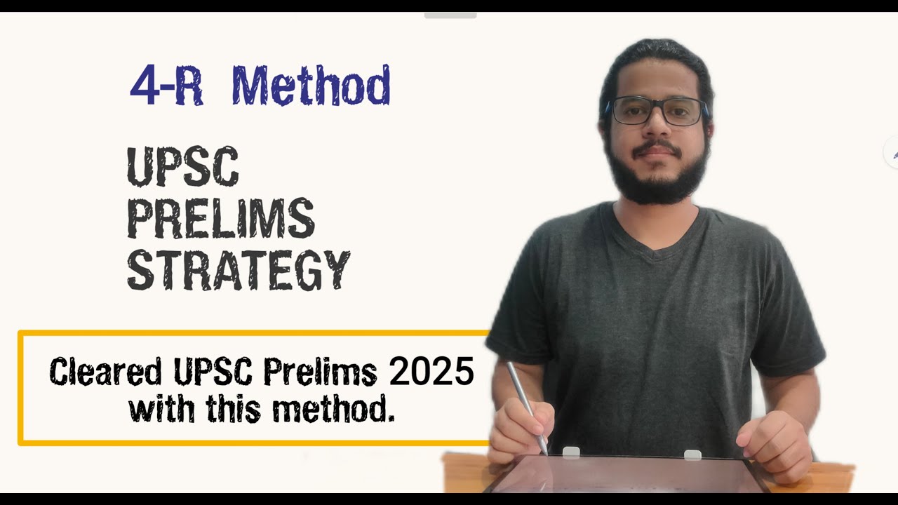 UPSC Prelims Strategy 2026 | My 4R Method to Study, Revise, Recall & Reproduce.