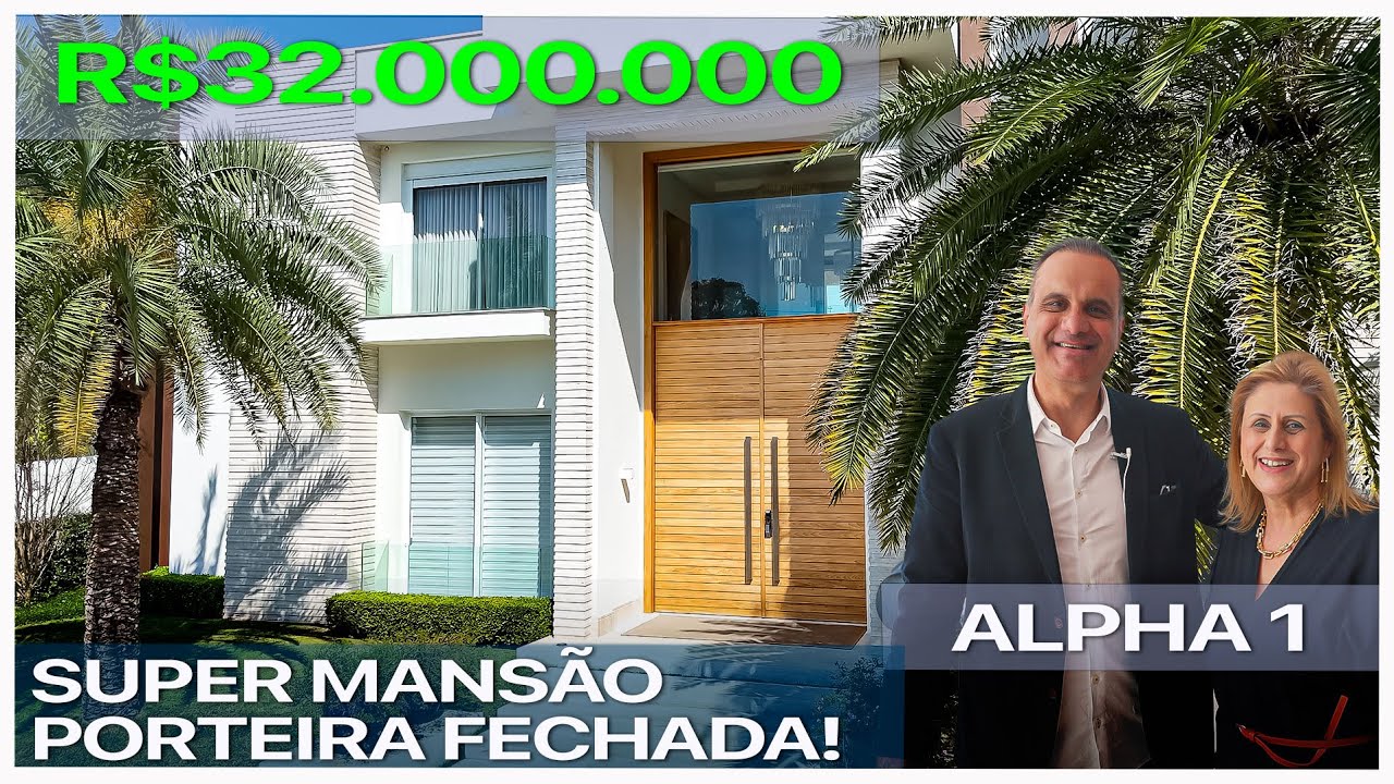 “Vivendo em Grande  Estilo: Mansão de Luxo em Alphaville com Tudo que Você Precisa!” R$32.000.000,00