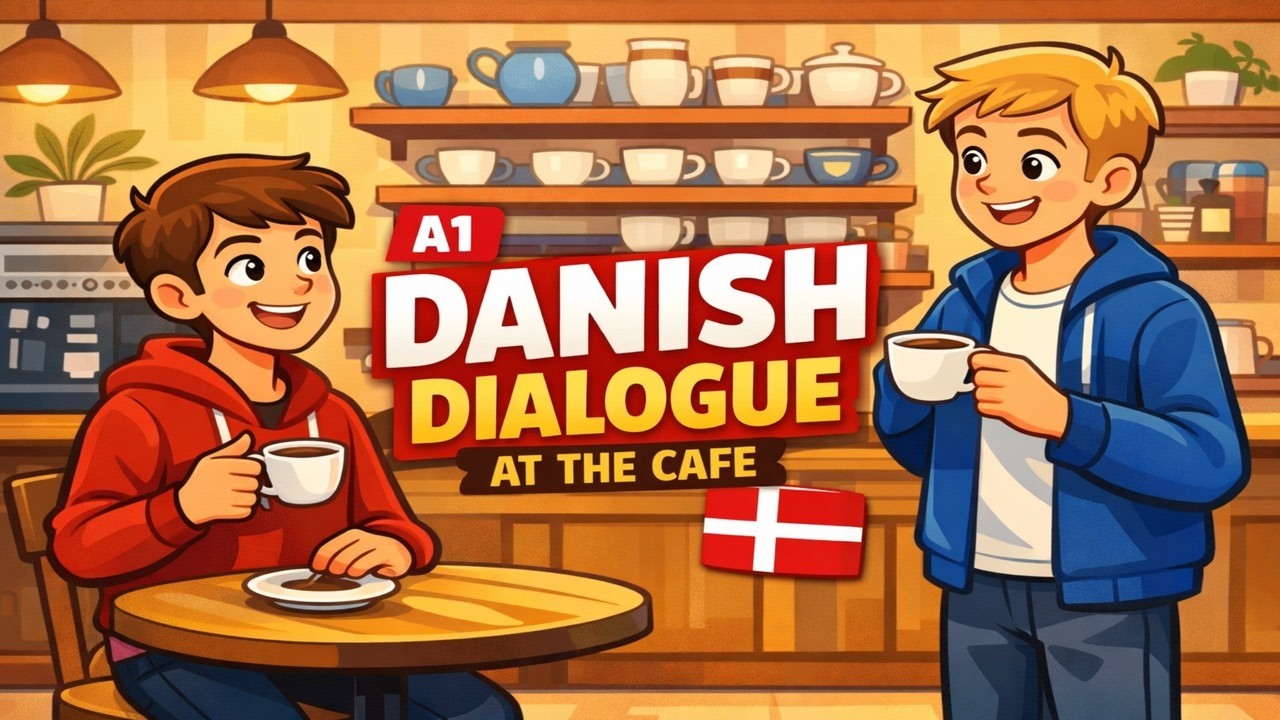 At the Café in Danish (A1) | Easy Dialogue