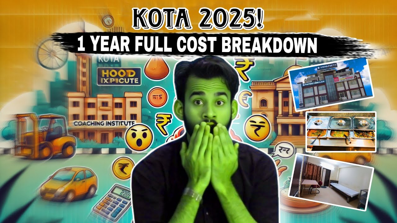 Kota 2025: Full 1 Year Expense Guide for Students!  || Kota Living Coast 2025