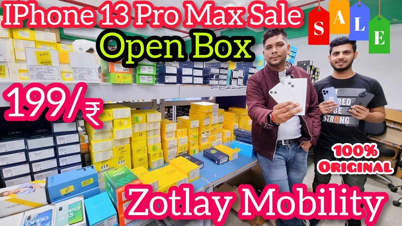 Open Box IPhone 13 Pro Max Sale || Biggest Mobile Wholesaler Zotlay || Delivery Available All India