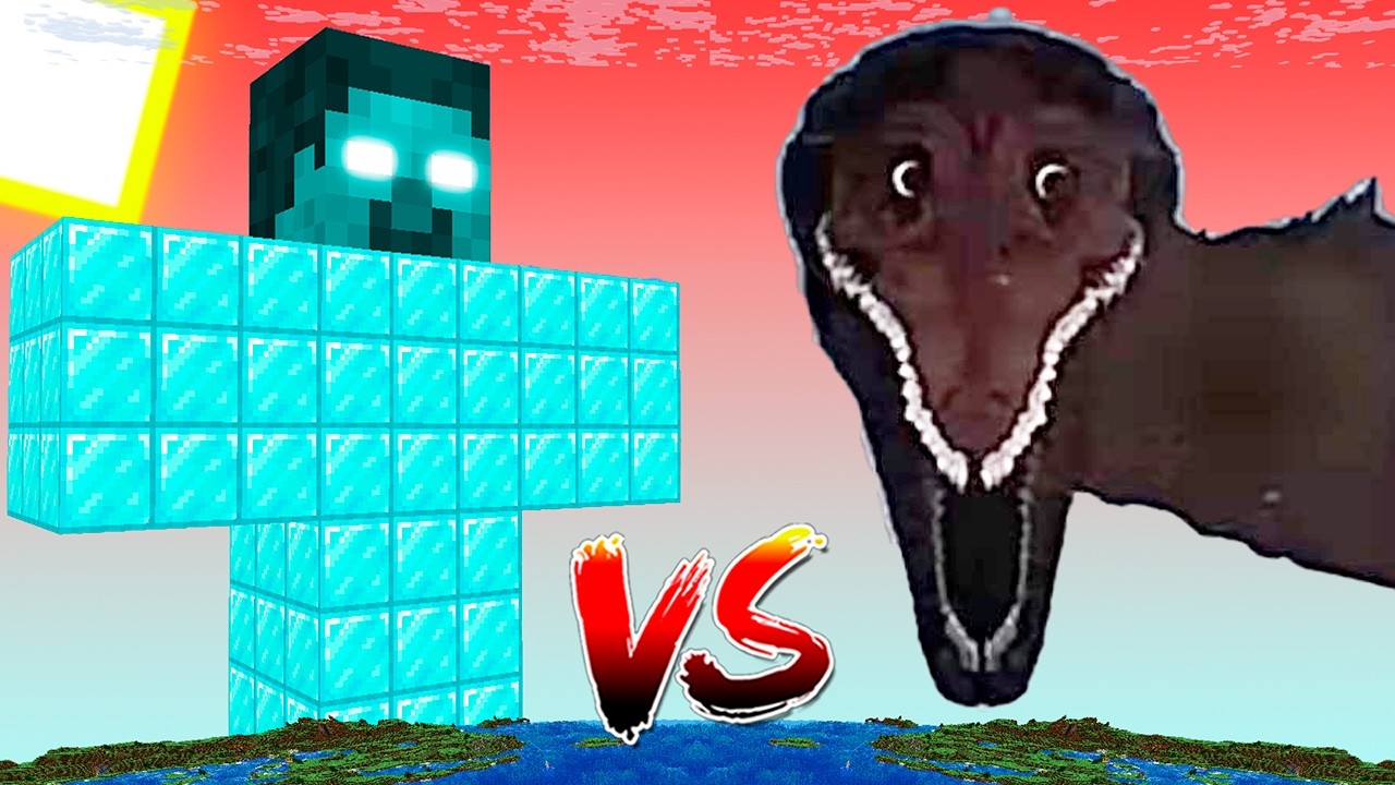 Mega Diamond Herobrine vs All Mega Bosses!