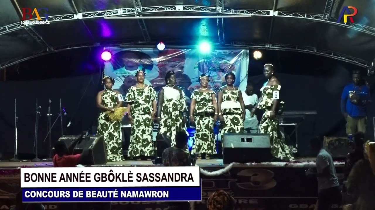 BONNE ANNÉE GBOKLE SASSANDRA 2026 CONCOURS DE BEAUTE NAMAWRON TENUE MODERNE