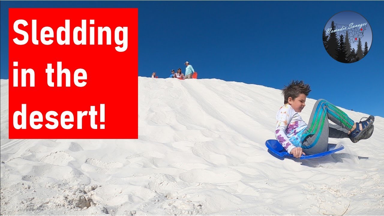 Unforgettable Desert Fun! Sledding in White Sands National Park