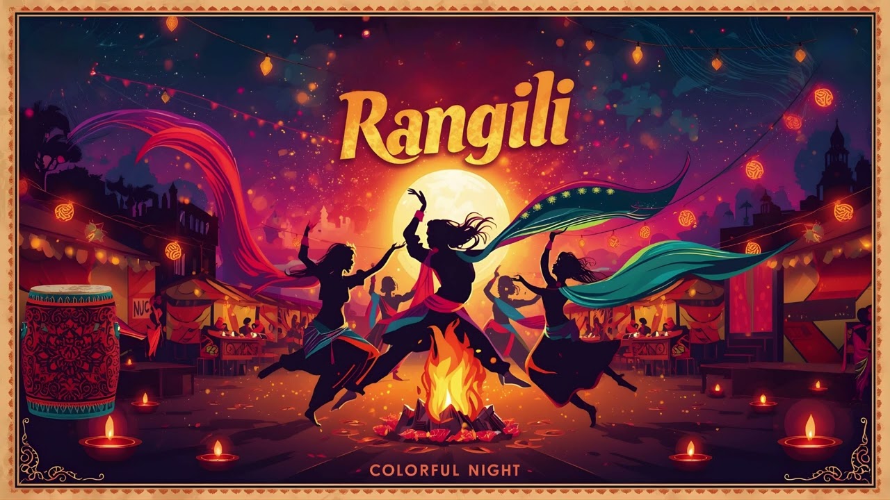 Rangili Raat 🎉 Indian Folk Fusion Dance Song | AR Rahman Style | Bollywood 2025