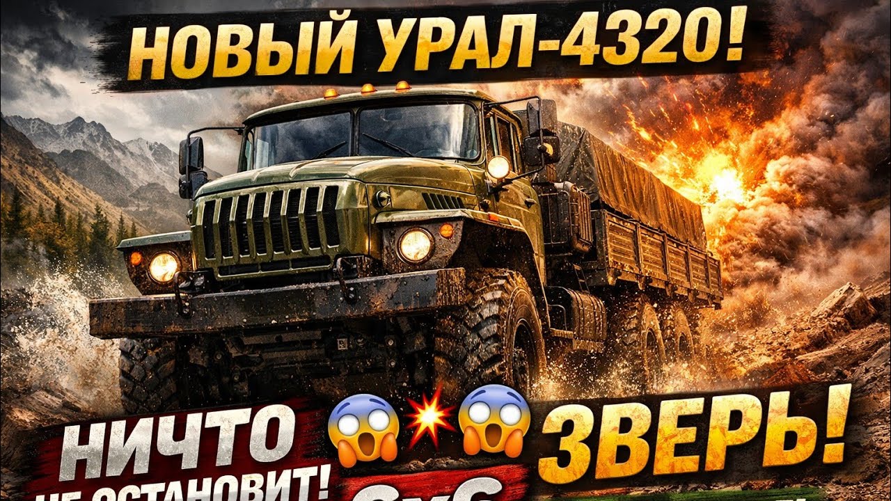 🔥 УРАЛ-4320 НОВОГО ПОКОЛЕНИЯ — ЭТО НЕВОЗМОЖНО ОСТАНОВИТЬ! 😱🚛