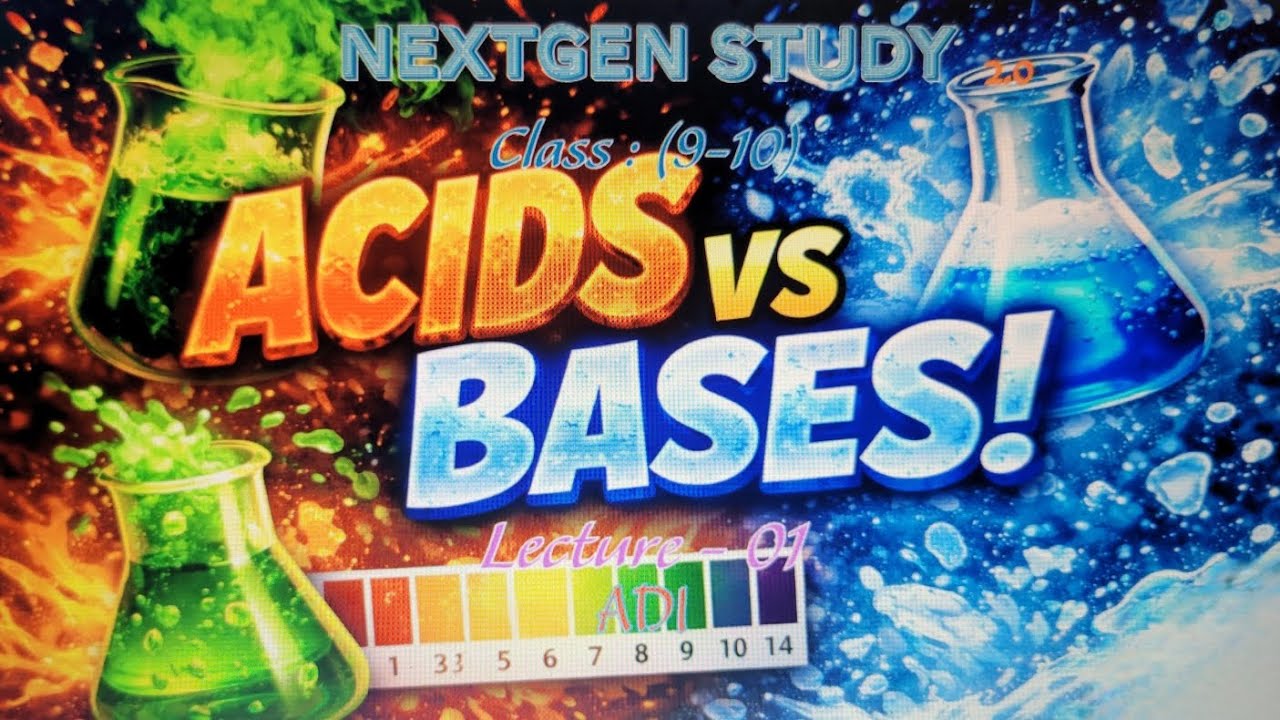 SSC - Chemistry. 9th Chapter (এসিড - ক্ষার সমতা)। Lecture No - (01). Nextgenstudy 2.0