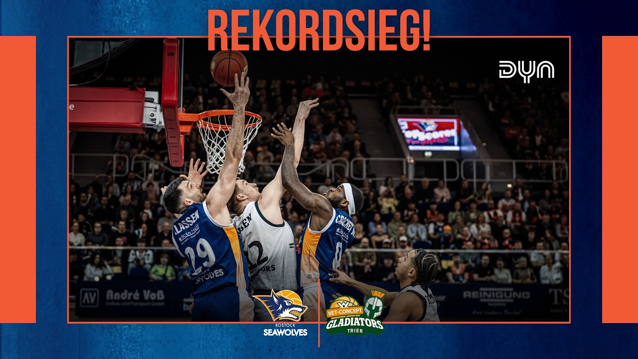 Highlights: ROSTOCK SEAWOLVES - VET-CONCEPT Gladiators Trier | easyCredit BBL | Dyn Basketball