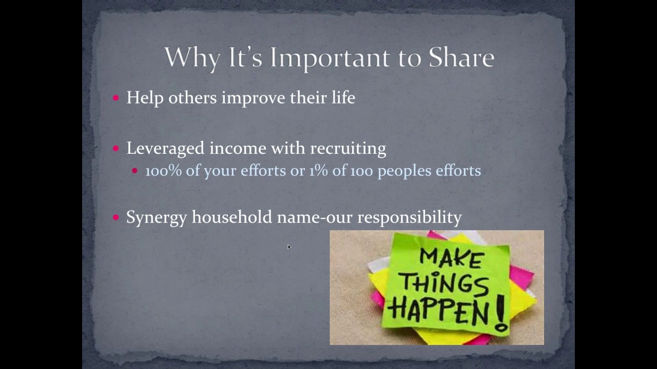Synergy Worldwide Network Marketing &ndash; Recruiting Mindset