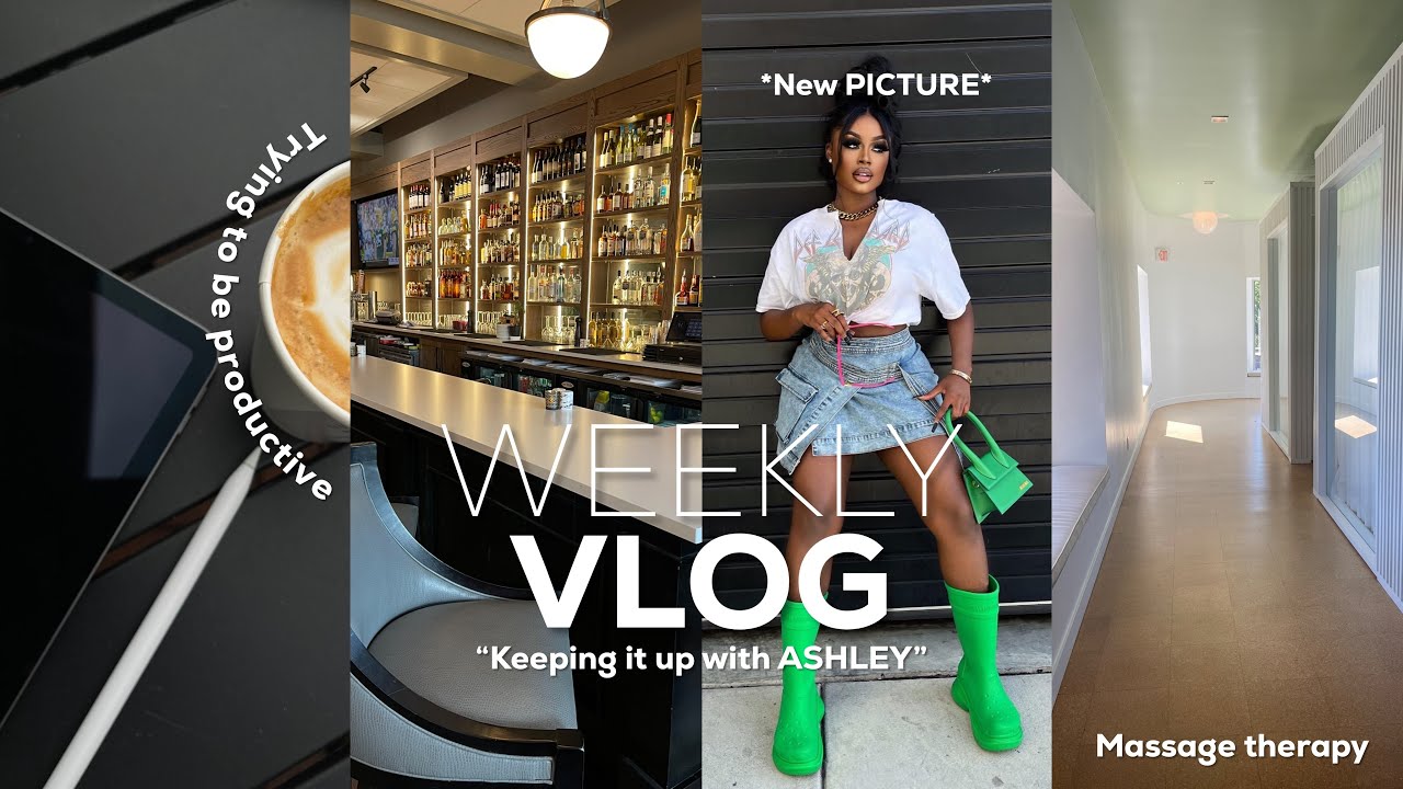 WEEKLY VLOG | TRYING TO BE PRODUCTIVE + MASSAGE THERAPY + FIRST SOCCER GAME & MORE | ASHLEY DIOR