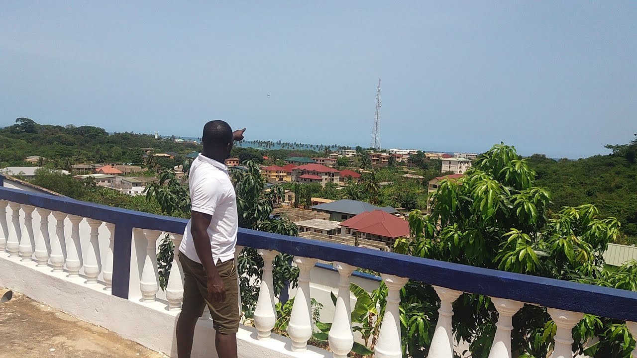 8 Bedroom House & 4 Boys Quater On Hill With Ocean View In Cape Coast Ghana ForSale $650K Negotiable