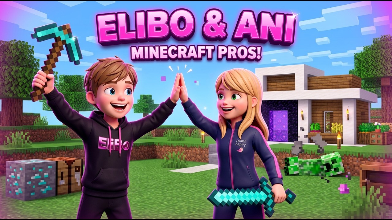 Wir sind MINECRAFT PROS! …oder? 😂 Das erste gemeinsame Abenteuer mit EliBo u. Ani!