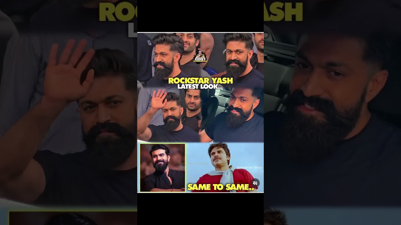 Rocking star YASH New hairstyle with new looks #yash #hairstyle #toxic #kgf #new #shorts