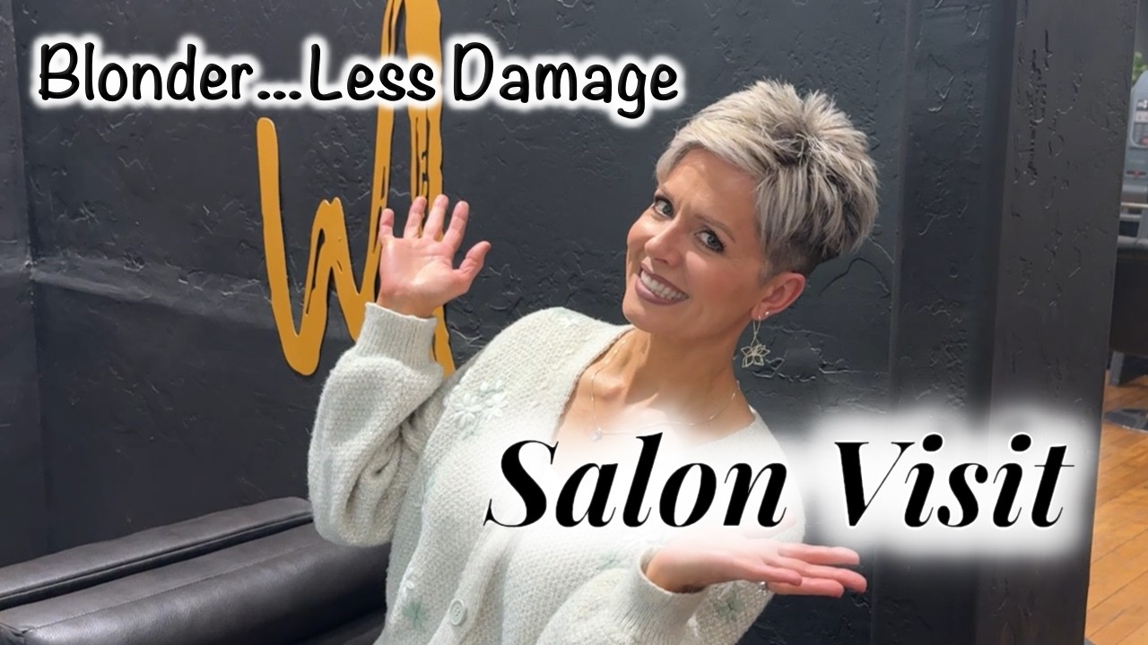 Blonder with LESS Damage ✨ Salon Visit & Pixie Cut Update