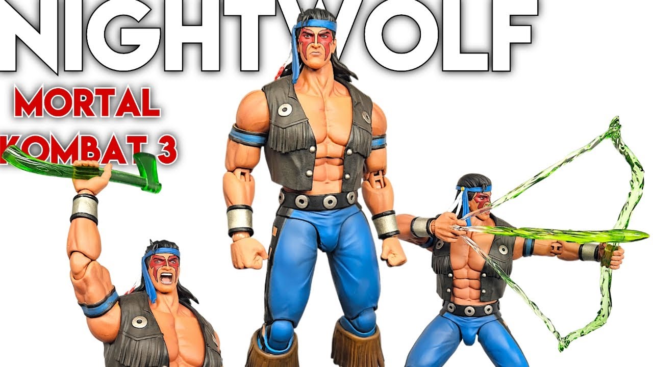 STORM COLLECTIBLES Mortal Kombat 3 NIGHTWOLF BBTS Exclusive Action Figure Review 