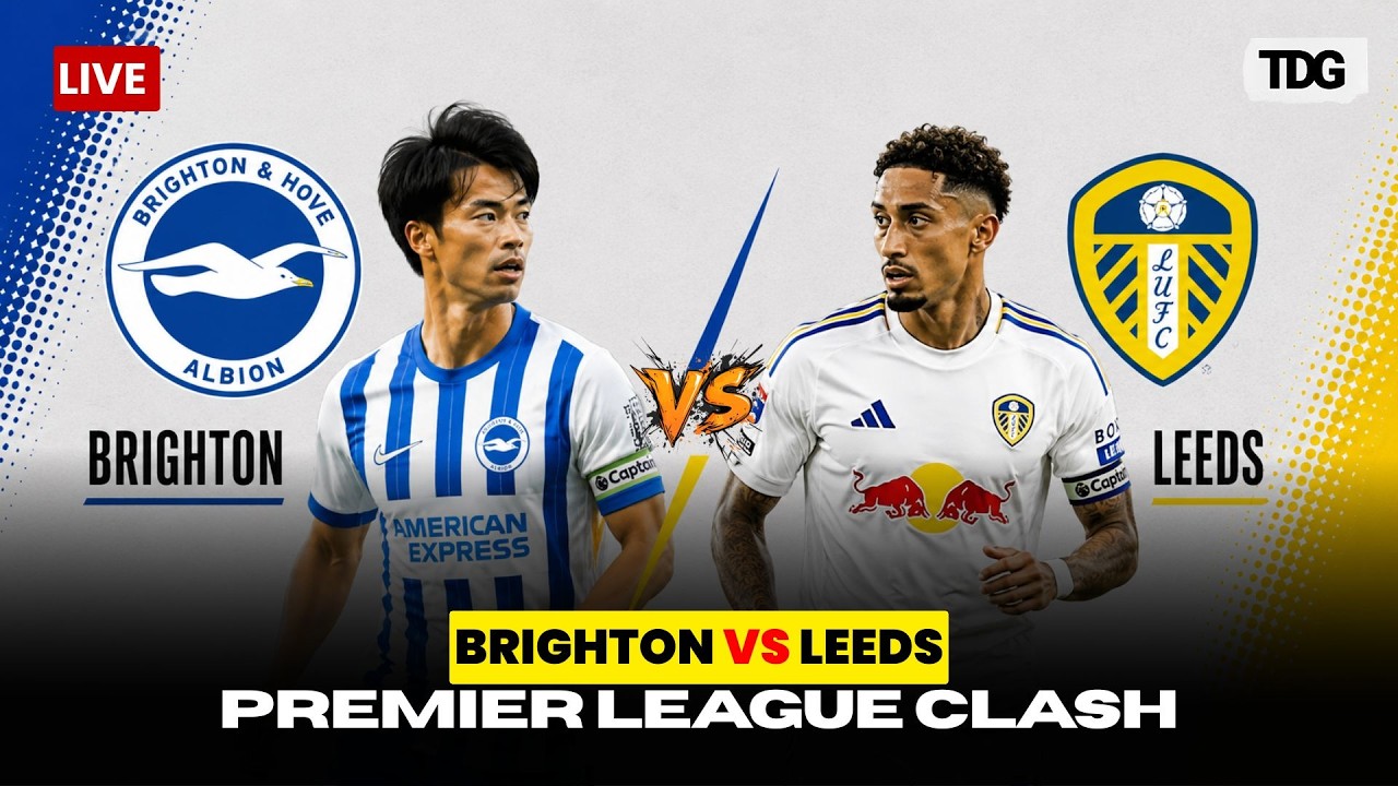 WATCH LIVE | Brighton vs Leeds LIVE: Can the Seagulls Bounce Back at the Amex?