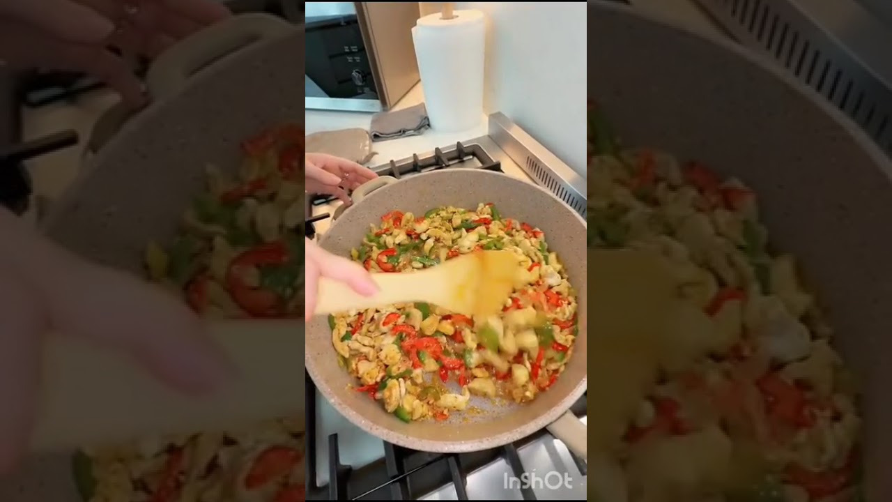 نوشه وأطيب طبخة لحمة مع فليفلة الوان😋