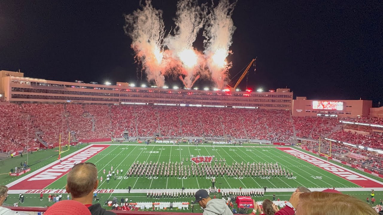 University of Wisconsin Marching Band halftime show, 8/28/25: Rock and Roll All Night 