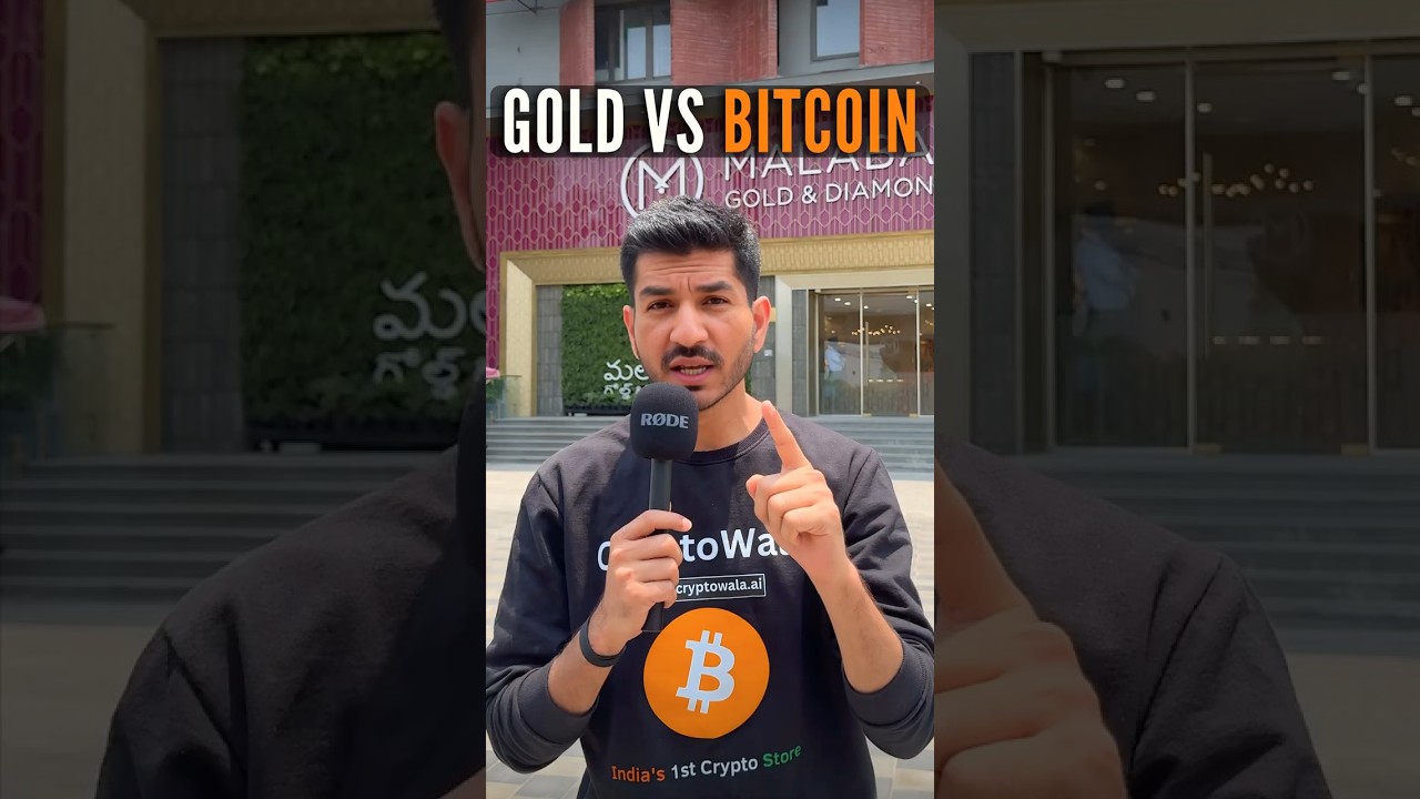 Bitcoin vs Gold | What will you choose ?  #bitcoin #gold #cryptowala #cryptoindia