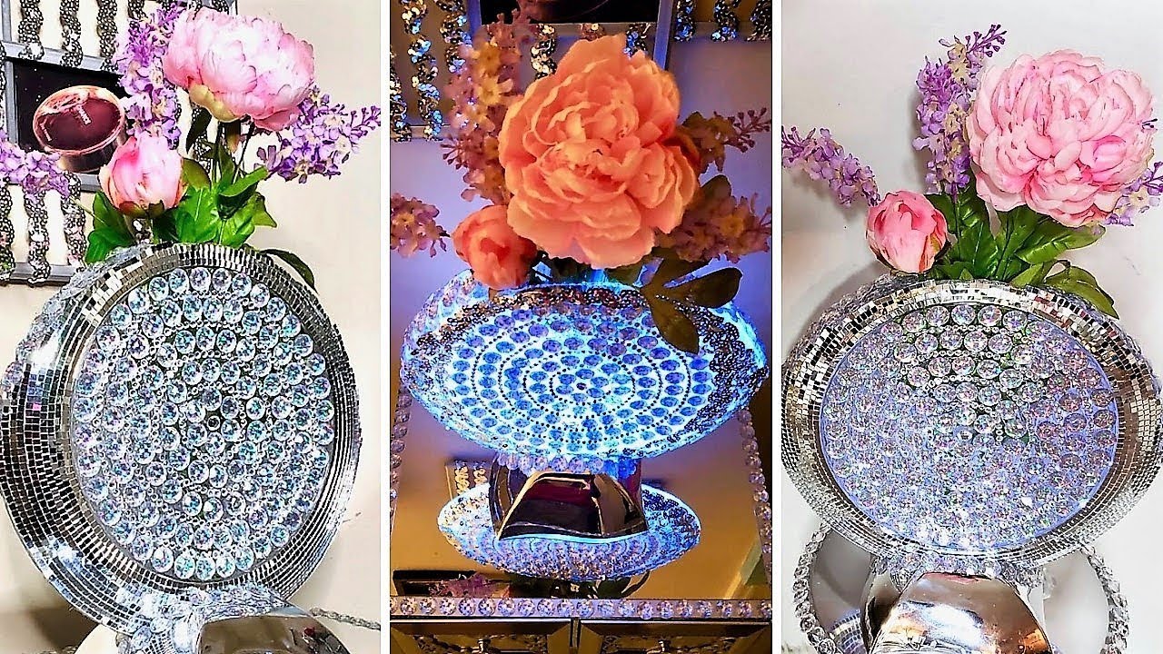 Diy Mirror Vase with Lighting| Quick and Easy Home Decor idea!