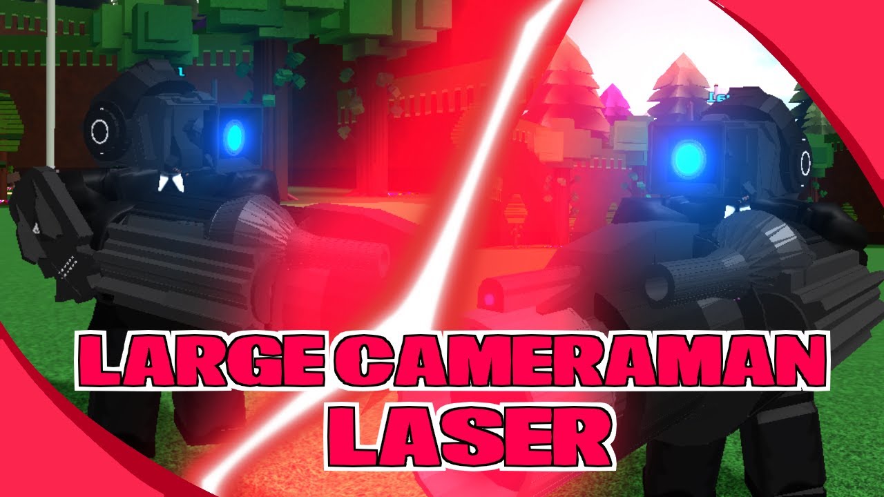 Large Cameraman Laser SHOWCASE in Build a Boat!