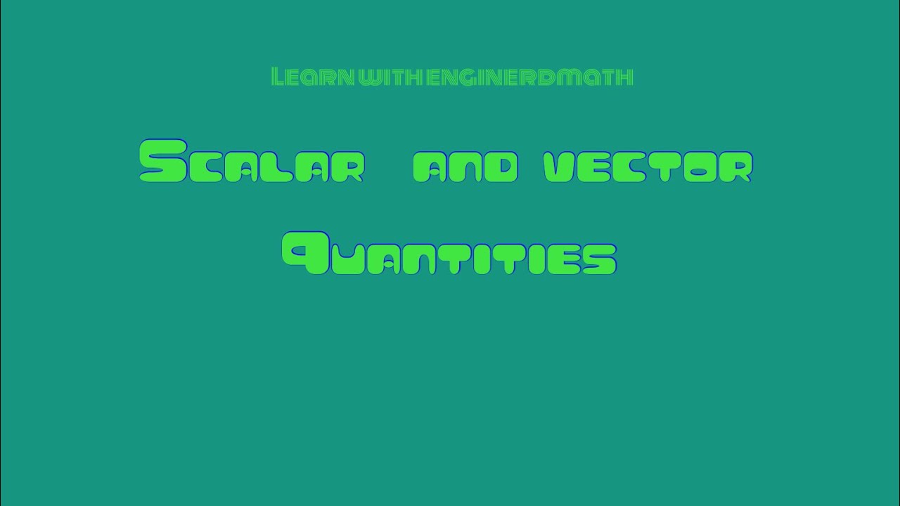 Scalar and Vector Quantities (Tagalog/Filipino Physics)