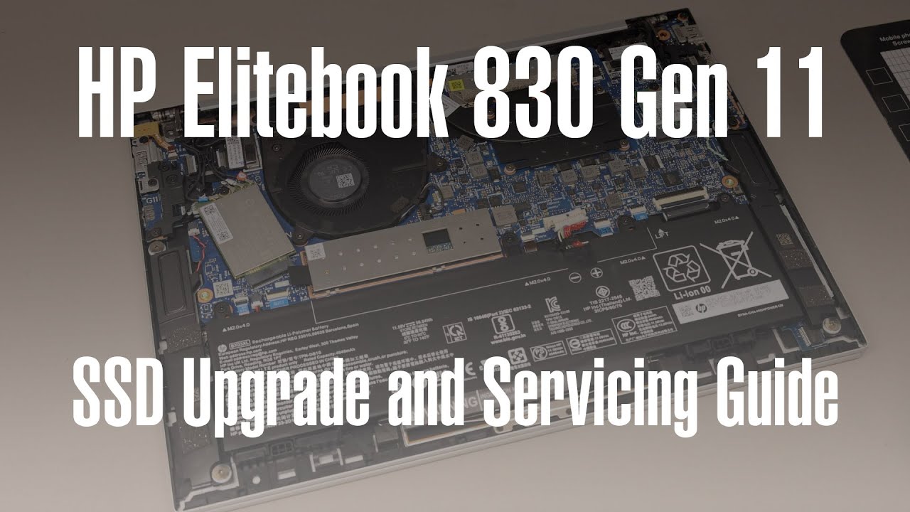 HP Elitebook 830 G11 - SSD Upgrade, WiFi and Battery Replacement and Cooler Cleaning/Repaste Guide
