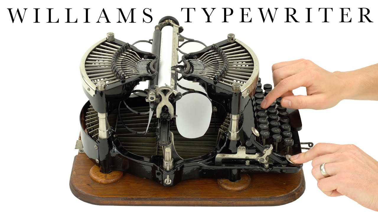1895 Williams no. 1 typewriter