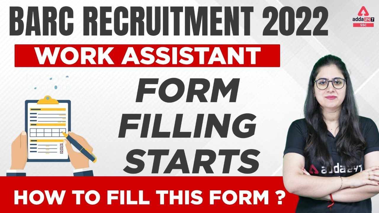BARC Recruitment 2022 | BARC Work Assistant Form Kaise Bhare??