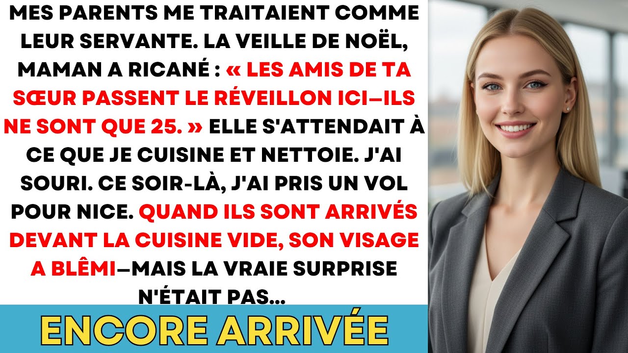 Mes Parents M'ont Traitée Comme Leur BONNE Jusqu'à Que La PDG Qu'ils Admiraient M'appelle 