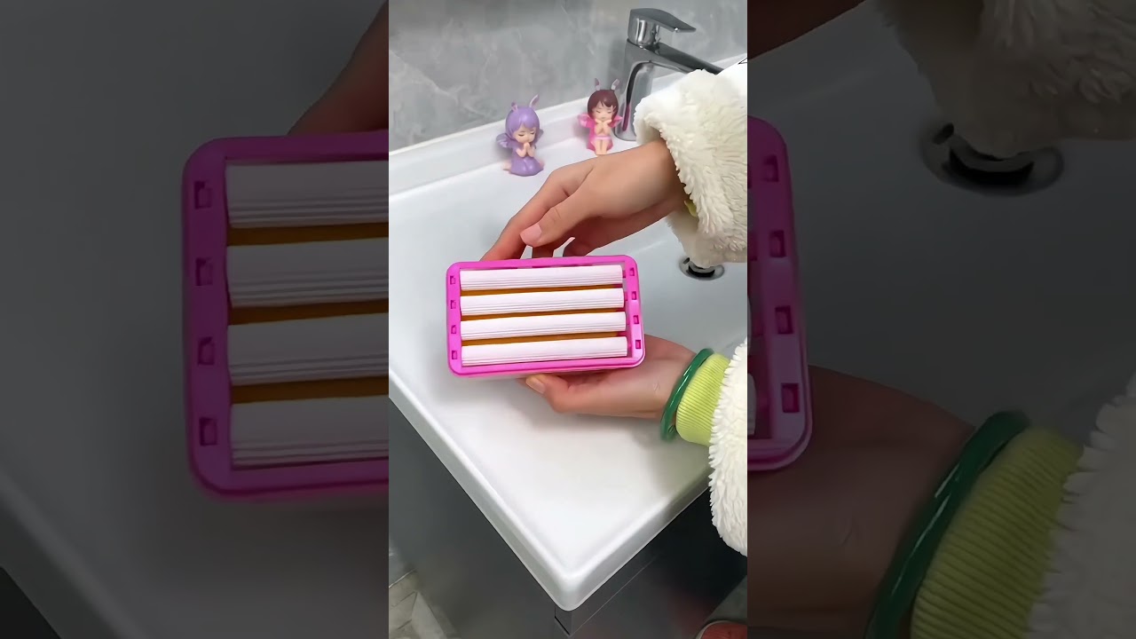 Easy Cloth Washing Soap Roller | Plastic Dispenser Case with Lid Having Roller #amazonfinds #amazon