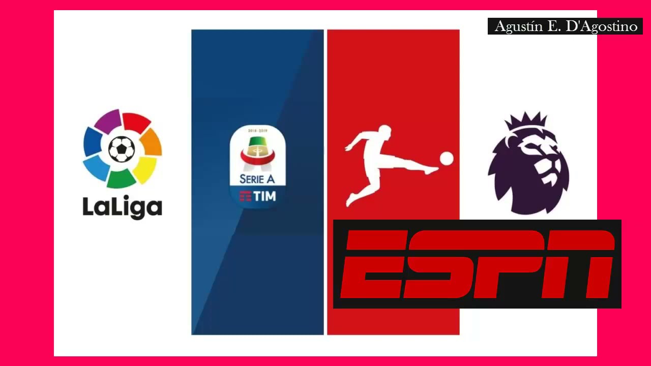 CANCIÓN INTRO de la PREMIER LEGUE, Serie A, Ligue 1, Bundesliga, etc. - ESPN.