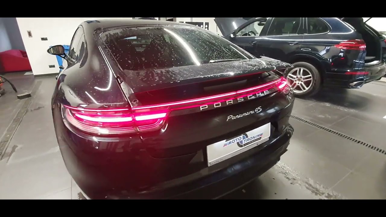 Porsche Panamera 971 4s awaria tylnego spojlera naprawa w Mototronik
