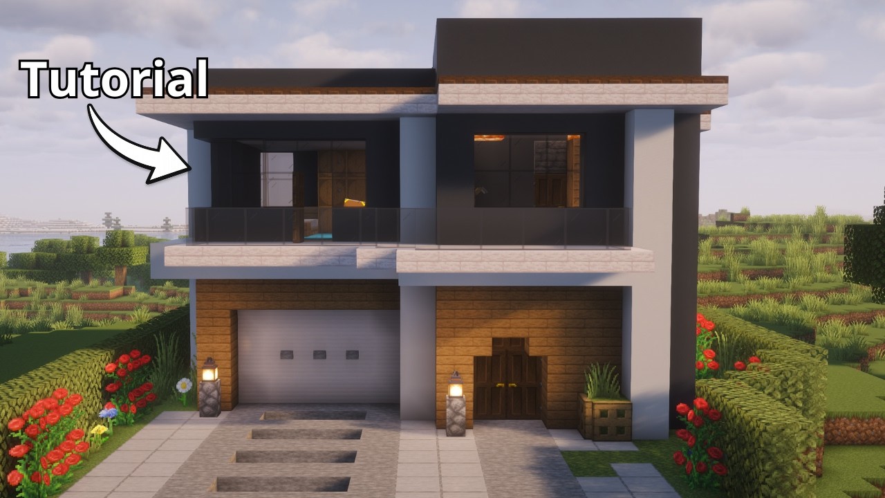 Minecraft: Easy Modern House | Tutorial |