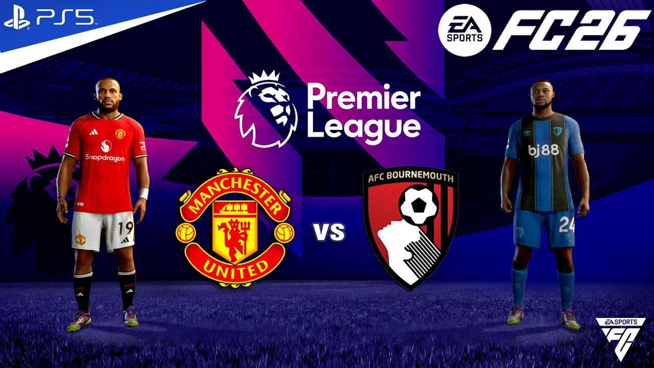 FC 26  - Manchester united vs Bournemouth ft. Cunha, Mbeumo Premier League Match | PS5™ 4K HDR
