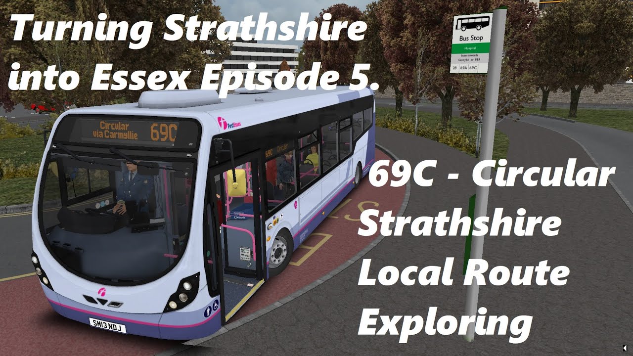 Turning Strathshire to Essex - 69C Circular - Studio Polygon Streetlite DLC - OMSI 2