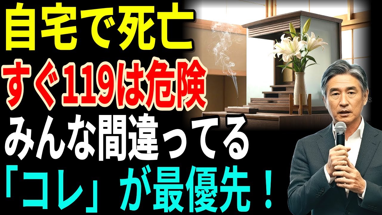 ご両親が自宅で亡くなった時、絶対に119番は最初に押さないで！一番先にすべき葬儀の手続きと事後処理の正しい流れ