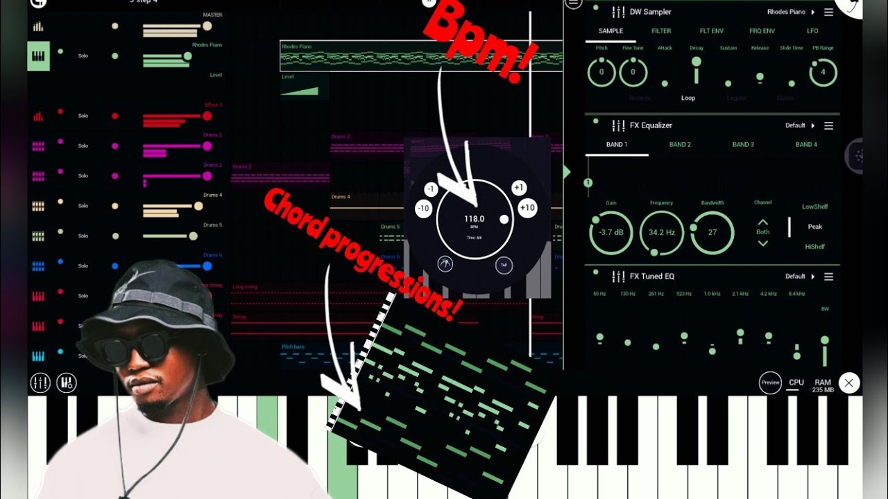 How to make 3 step Afro House like Jazzworx on Fl Studio MOBILE,FLM in the description 